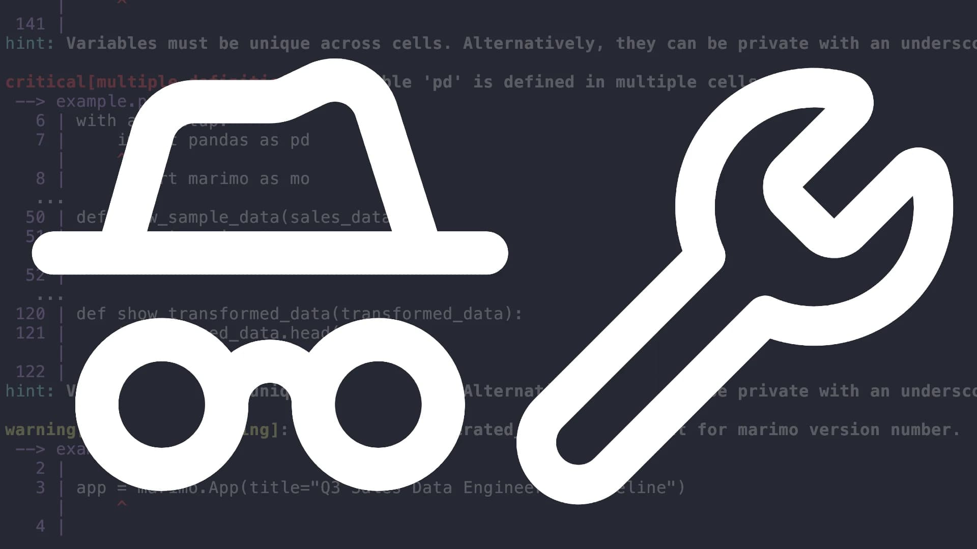 marimo check: a notebook linter for agents and humans