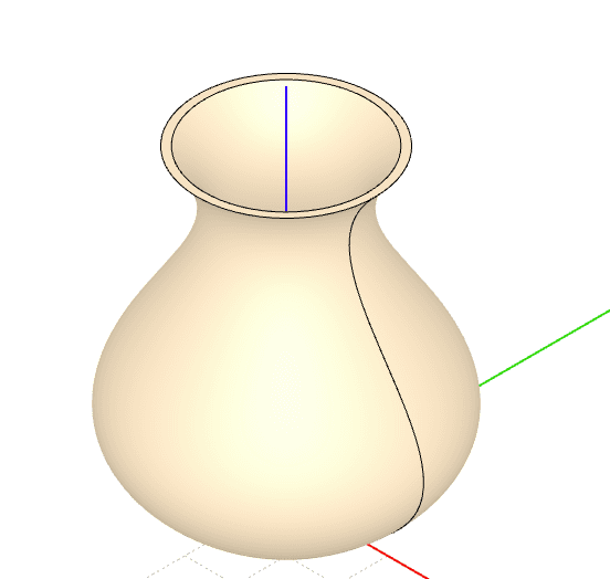 Vase with marimo-cad