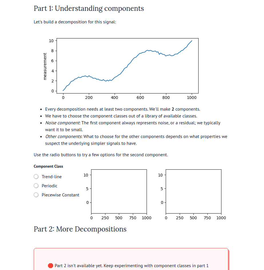 Optimal Signal Decomposition