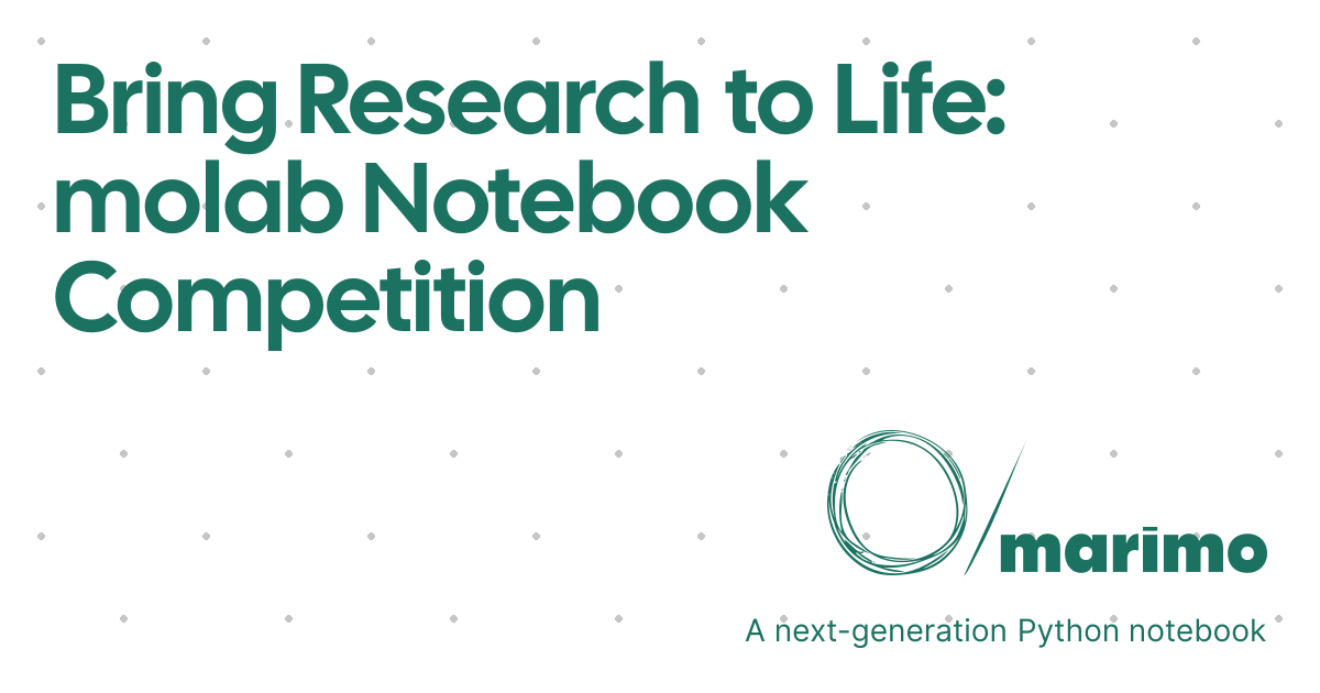 Bring Research to Life: molab Notebook Competition | marimo