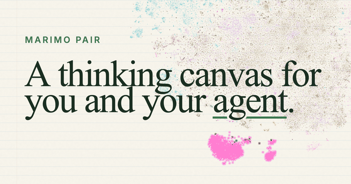 marimo pair — a thinking canvas for you and your agent
